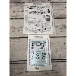 Superscale Decal 48-1137 P-51D Mustang 8th Air Force Man O'War  and sheet new